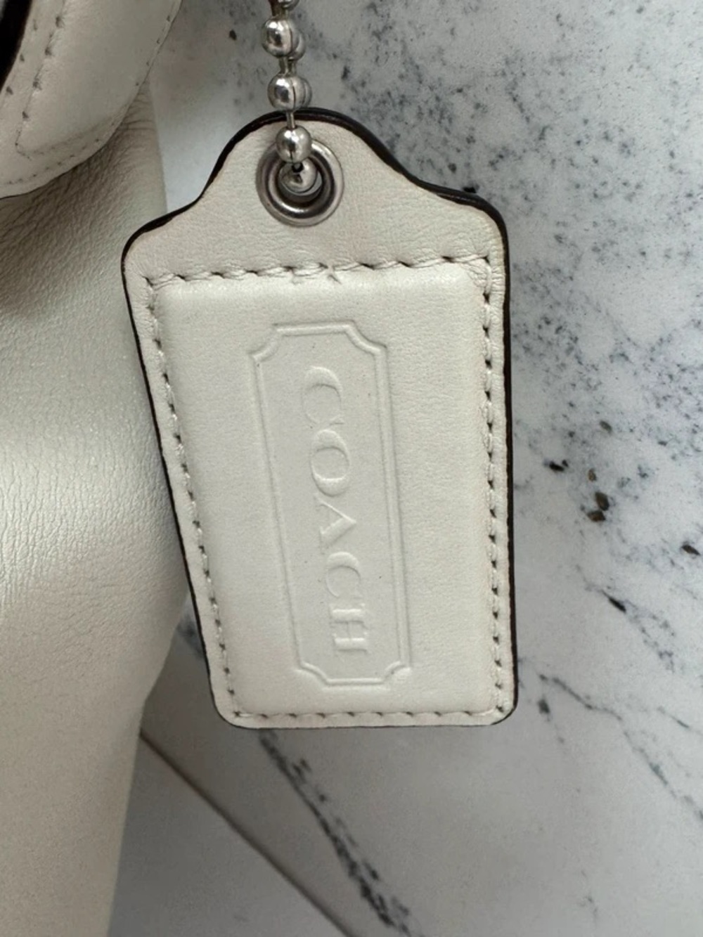 Coach Kristin Ivory Hobo Leather Bag with Stainless Steel Hardware - Picture 3 of 9
